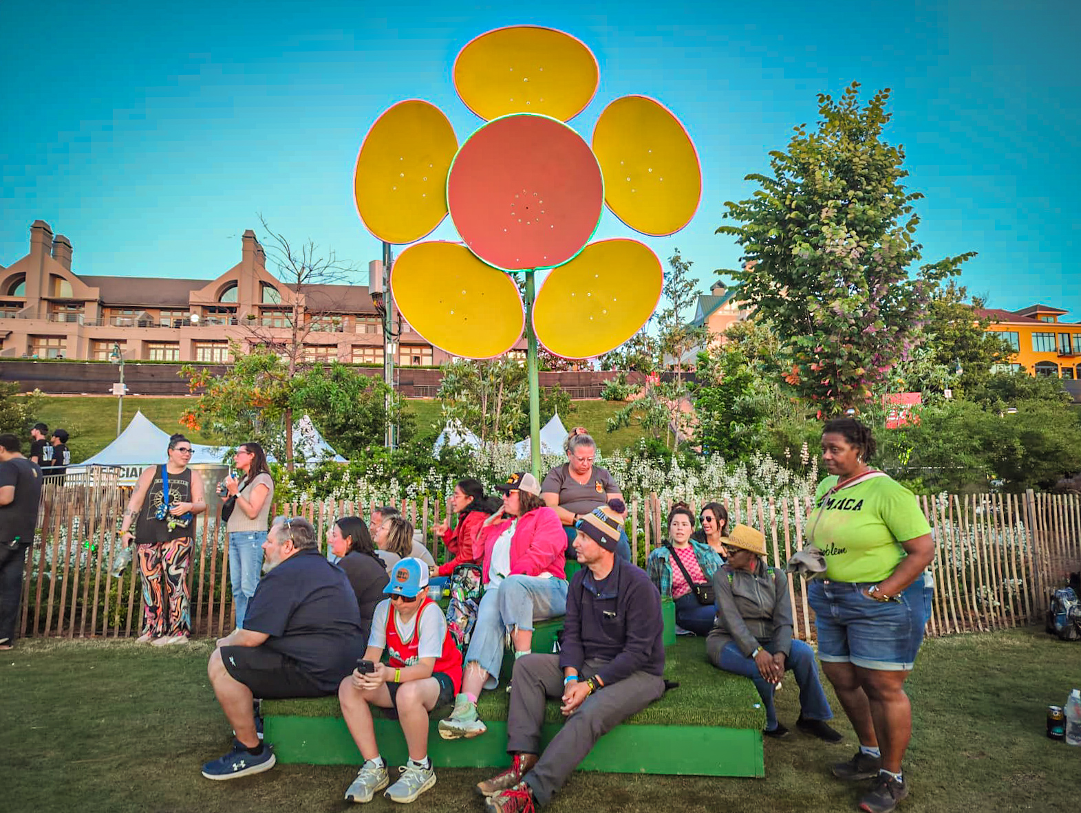 Pixel Flower Charging Platforms